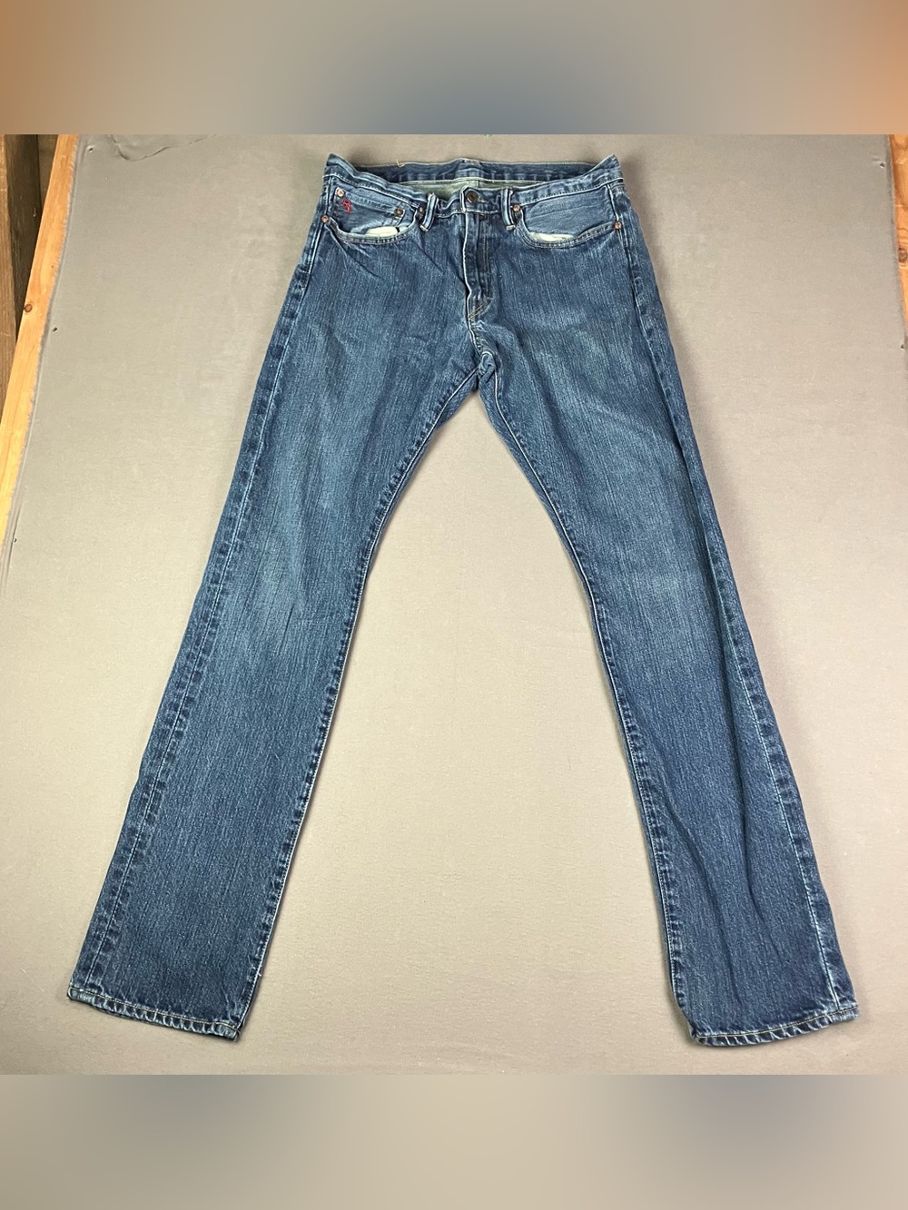 Polo Ralph Lauren Men’s Jeans 32x34 Slim Straight 018 Blue Denim Pants Y2K